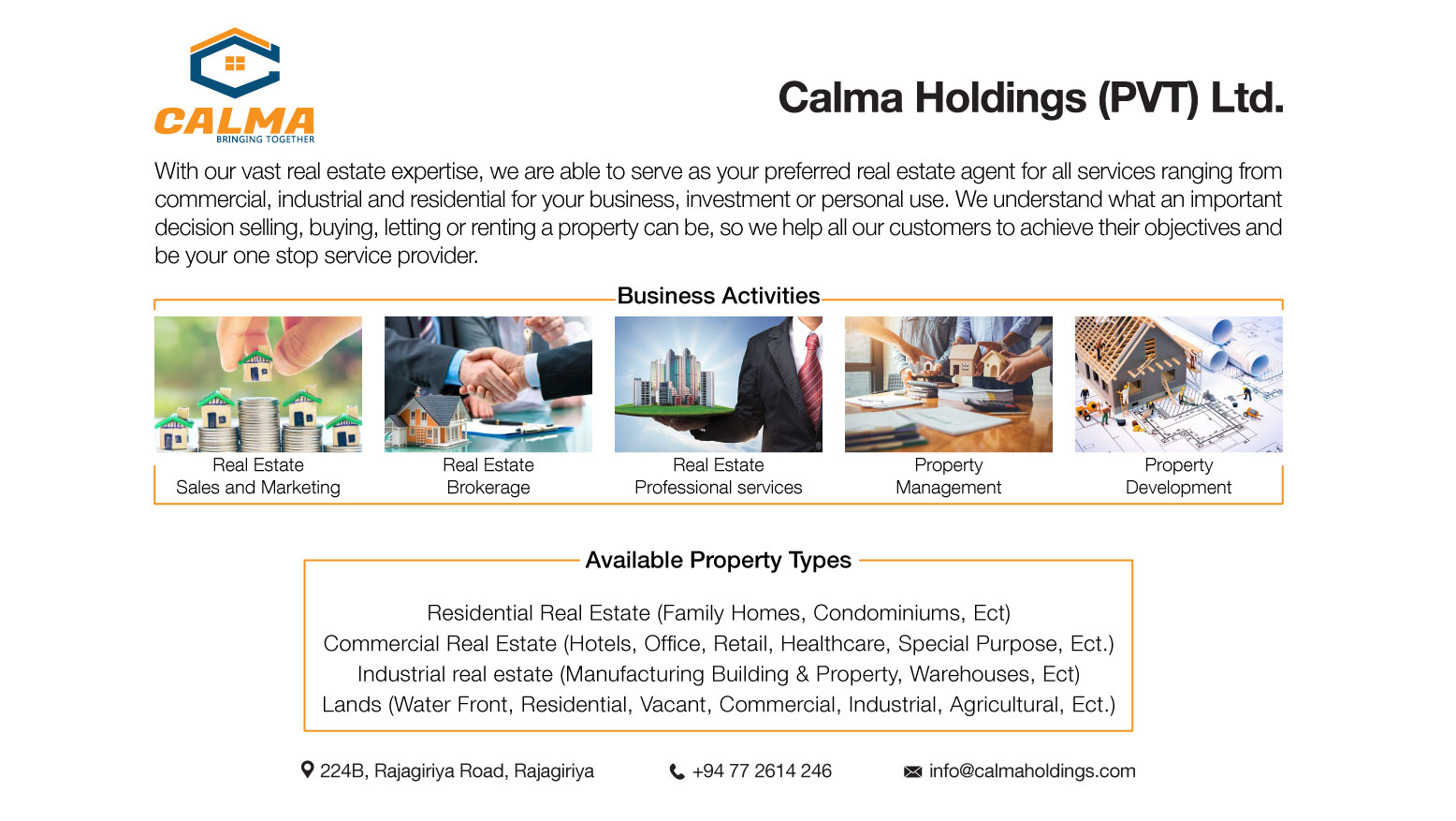 Calma Holdings